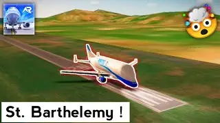Airbus BELUGA XL landing at St. Barthelemy airport! *NO OVERRUN* !!! #swiss001landing