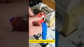 Pistola 2 en 1 para aspirar y soplar la maquina de coser mantenimiento. #shorts