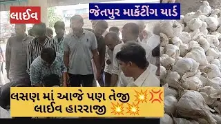 લસણ આજે પણ તેજી 💥 લાઈવ હારરાજી જેતપુર માર્કેટીંગ યાર્ડ તા 27.06.2023 | Live Lasan in harraji Jetpur