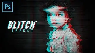 Glitch Effect on Portrait | Photoshop Tutorial