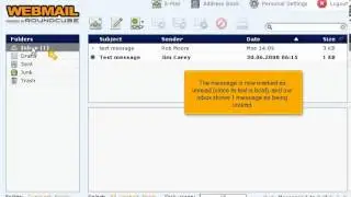 How to mark messages in RoundCube