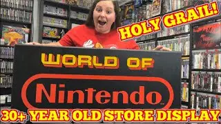 INSANELY RARE NINTENDO ENTERTAINMENT SYSTEM (NES) DISPLAY- World Of Nintendo Fiber Optic Sign!