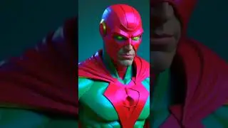 Vision Superheroes Marvel 3d animation #marvel #animatedphotos #superhero