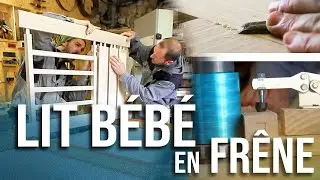 Lit bébé en frêne
