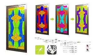 Parametric Script Stained Glass Windows Using Grasshopper + Rhino 3D #grasshopper #parametric
