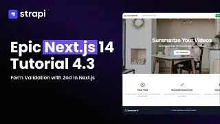 Form Validation With Zod in Next.js – Part 4.3 Epic Next.js Tutorial for Beginners