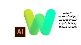 How to make 3D object in Illustrator /3D illustrator tutorial