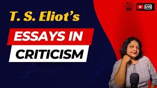 Eliot's Essays in Criticism| CUET-NET-SET |