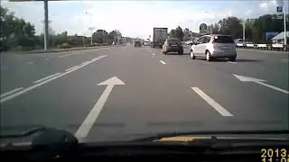 Подборка ДТП на видеорегистратор  Слепой разворот