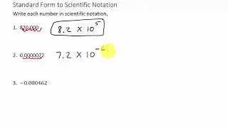 How to Convert Standard Form To Scientific Notation