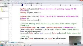30 Advanced java tutorial | JDBC | insert String date value With sql Date Value | adv java