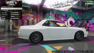GTA 5 Fully Modified Elegy RH8 Classic (Skyline R32 / R34) | Import / Export