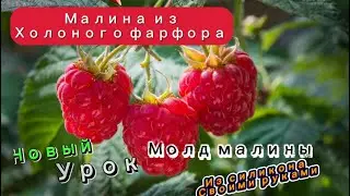 Делаем малину сами от нач до конц смогут все #холодныйфарфор малина из холодного фарфорамолд малины