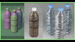 Create a bottle in Blender. 3D tutorial