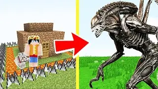 ЧУЖОЙ ПРОТИВ НУБ В МАЙНКРАФТ ! НУБИК И ШАРПЕЙ ТРОЛИНГ ЛОВУШКА Minecraft