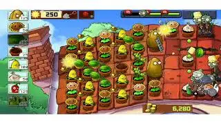 Plants Vs. Zombies Roof Level 9. #plantsvszombies #gaming #mobilegames  #keygamer #funplay