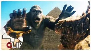 Godzilla Vs Kong - Egypt Fight Scene | GODZILLA X KONG THE NEW EMPIRE (NEW 2024) Movie CLIP 4K
