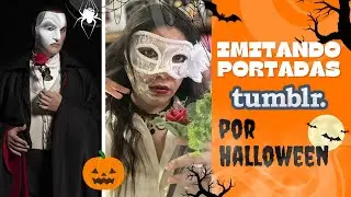 Imitating Covers with Booktubers and Bookstagrammers for Halloween 💀🎃Imitating Tumblr Photos | Lu...