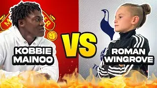 KOBBIE MAINOO VS ROMAN! WHO CAN BUILD THE ULTIMATE FOOTBALL PLAYER? 🤔⚽️