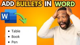 How To Add Bullets In Word {Full Guide}