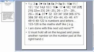 EXCLUSIVE small list of alt codes