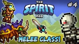 Scarabeus & Mechromancer! Terraria Spirit Mod Let's Play Episode 4 - Melee & Mage Class Playthrough!