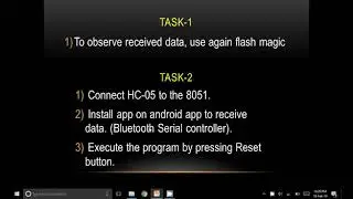 Serial Communication of uC-8051 and Interfacing Bluetooth module HC-05 with 8051