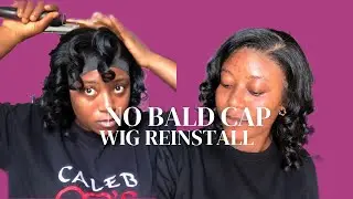 No Bald Cap Method: Frontal Wig Styling And Reinstall \ Better than Amazon wig