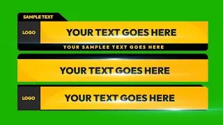 Green Screen Lower Thirds Templates | Free After Effects Templates