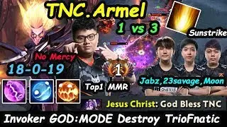 TNC Armel [Invoker] MIDLANE Top1 MMR  Exort Build Destroy Fnatic Tro Dota 2 7.23b pro Gameplay