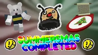 How i slowly COMPLETED Summersmas/Beesmas 2024 in every possible way | Bee Swarm Simulator