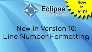New in Eclipse 10: Line Number Formatting