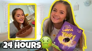 24 Hours ONLY eating EASTER FOOD || Ellie Louise