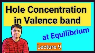 Hole concentration in Valence band at Equilibrium #gateece