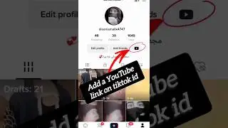 how to add youtube link in tiktok bio¦tiktok py YouTube ka link kesy dalen¦2023 #youtubeshorts