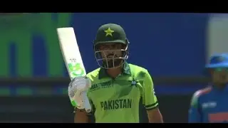 babar azam wicket today against india, 5 fours against india, hardik pandya takes the wicket