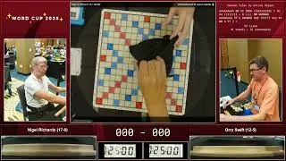 Word Cup 2025 - Game 18 - Nigel Richards vs. Orry Swift (WOW)