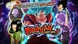GLOBAL FIRST SSBK GOKU SUMMONS ( DBZ DOKKAN BATTLE)