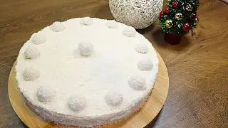 Raffaello Waffle Cake – Ready in 20 Minutes! No Bake
