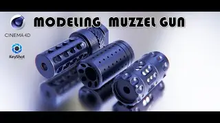 cinema 4 d modeling muzzel gun