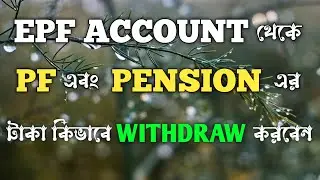 PF Money Withdrawal Process Online from EPFO Account Bengali 2024 | How to Withdraw PF Amount Online