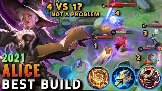Lifesteal Queen | Alice Best Build 2021 | Top 1 Global Alice Build | Alice Emblem & Gameplay - MLBB