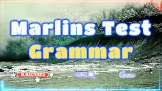 Marlins Test For Seafarer - Grammar