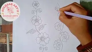 Easy flower drawing | Flowers drawing #gulzaar_art's #easy_drawing