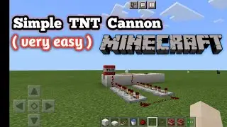 How to make simple TNT cannon in MINECRAFT (Very Easy)