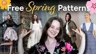 Try these FREE Sewing Patterns for SPRING 2024 (dresses, tops, sweater, skirts, pants)