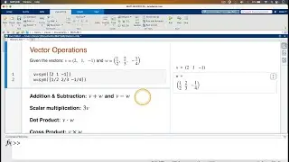 MATLAB | Vectors