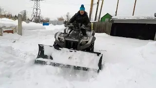 Сборка и тест быстросъемного снегоотвала STORM