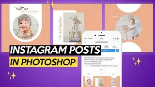 How to create instagram post designs Photoshop Tutorial