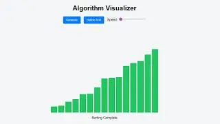 Build an Algorithm Visualizer 🔥 | Bubble Sort Animation with JavaScript